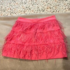 Size S Hot pink feather skirt